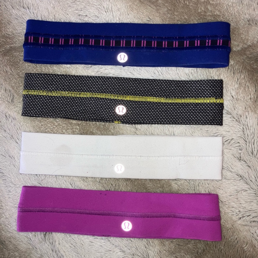Lot of 4 Lululemon Headbands